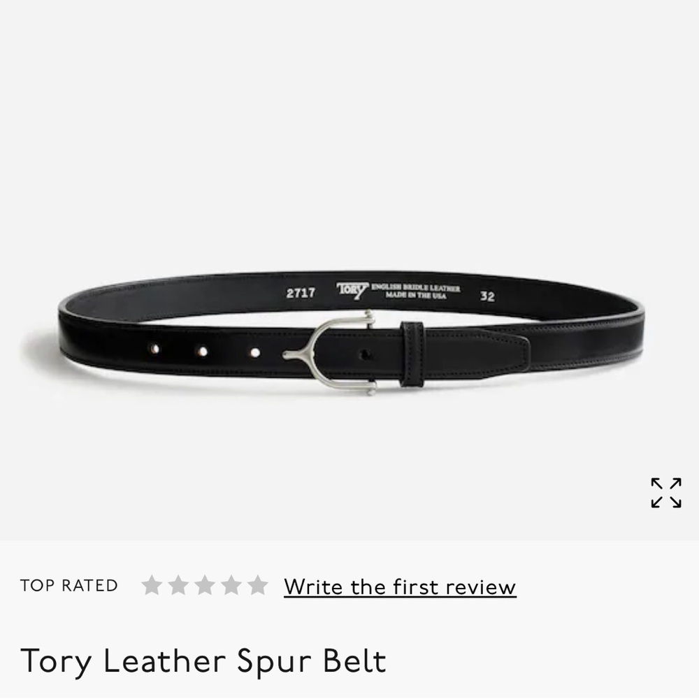 Tory Leather Brown  Spur Belt  Madewell English bridle Leather USA made